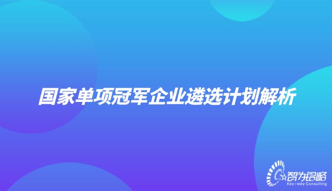 國家單項冠軍企業(yè)遴選計劃解析.jpg